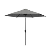Kettler 2.5m Wind-Up Auto Tilt Parasol with Night Cover - Slate