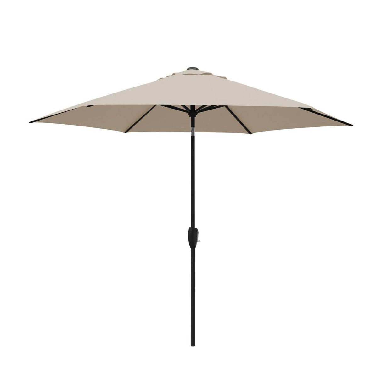 Kettler 2.5m Wind-Up Auto Tilt Parasol with Night Cover - Stone