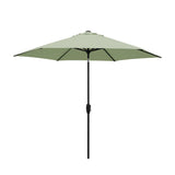 Kettler 2.5m Wind-Up Auto Tilt Parasol with Night Cover - Sage - Old Railway Line Garden Centre