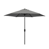 Kettler 2.5m Wind-Up Auto Tilt Parasol with Night Cover - Slate - Old Railway Line Garden Centre