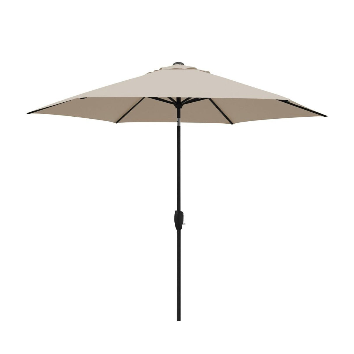 Kettler 2.5m Wind-Up Auto Tilt Parasol with Night Cover - Stone - Old Railway Line Garden Centre