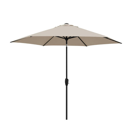 Kettler 2.5m Wind-Up Auto Tilt Parasol with Night Cover - Stone - Old Railway Line Garden Centre