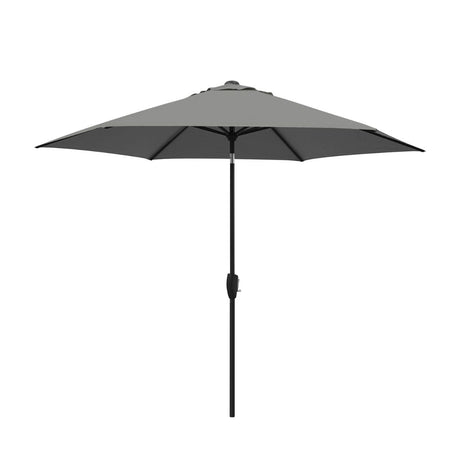 Kettler 3.0m Wind-Up Auto Tilt Parasol with Night Cover- Slate - Old Railway Line Garden Centre