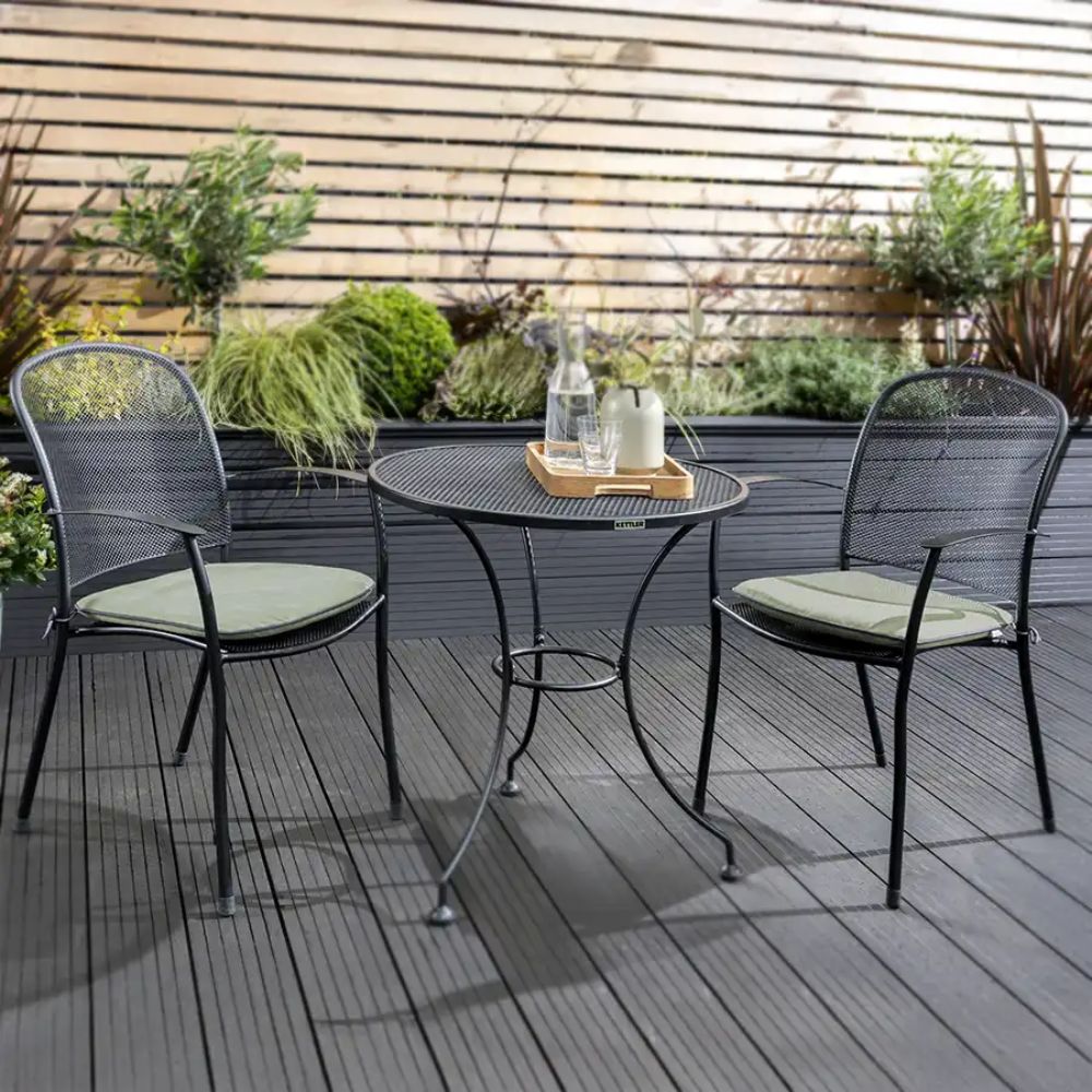 Kettler Caredo 2-Seater Metal Bistro Set - Sage