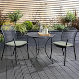 Kettler Caredo 2-Seater Metal Bistro Set - Sage