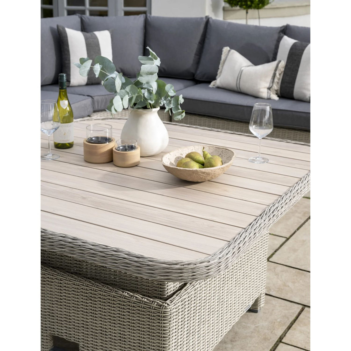 Kettler Palma Signature Grande Garden Furniture Set in Whitewash