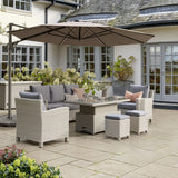 Kettler Palma Signature Lounge Sofa Garden Furniture Set in Whitewash - Old Railway Line Garden Centre