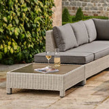 Kettler Palma Signature Low Lounge Garden Furniture Set in Whitewash - Old Railway Line Garden Centre