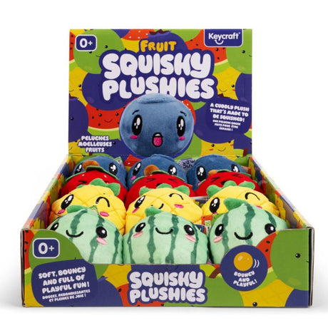 Keycraft Fruit Squishy Plushies Sensory Toys (Choice of 4) - Old Railway Line Garden Centre
