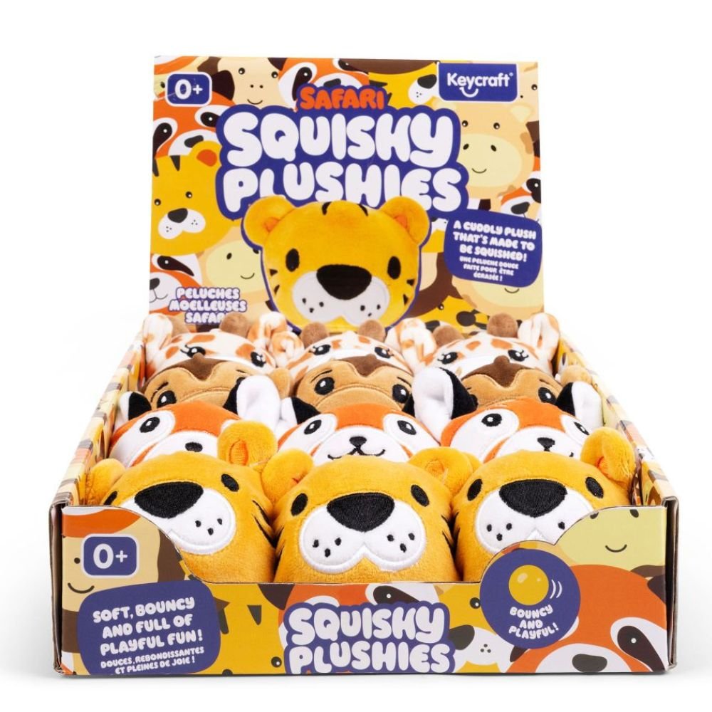 Keycraft Safari Animal Squishy Plushies Sensory Toys (Choice of 4) - Old Railway Line Garden Centre