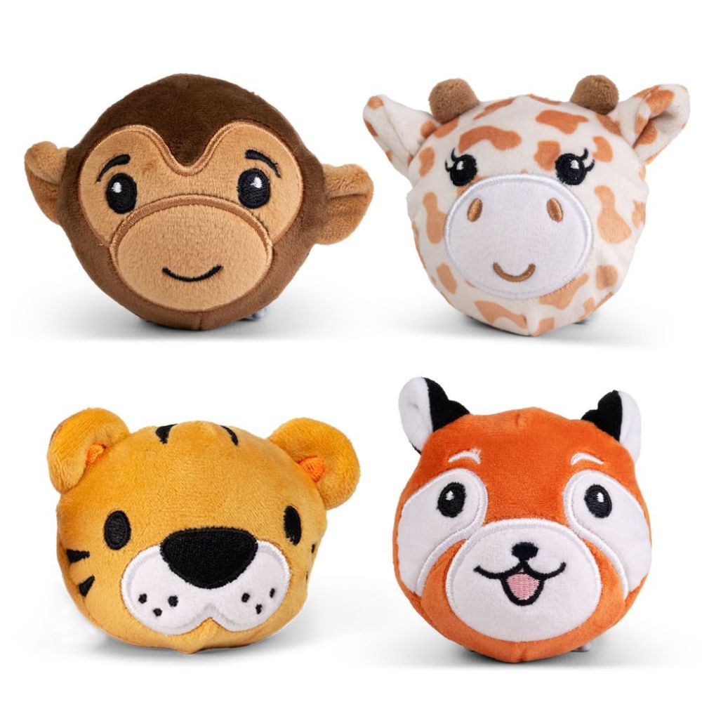 Keycraft Safari Animals Bouncy Plushies Sensory Toys (Choice of 4) - Old Railway Line Garden Centre
