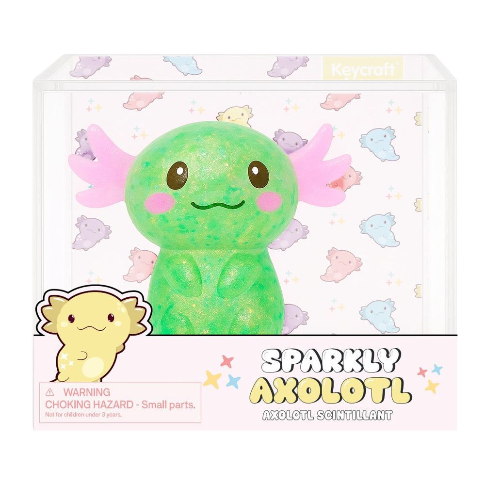 Keycraft Sparkly Squishy Axolotl (Choice of 4)