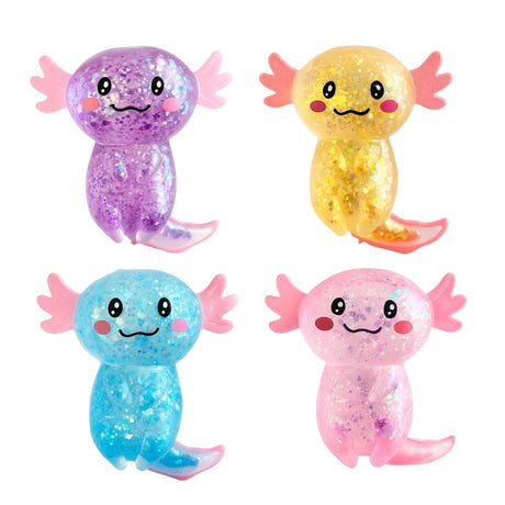 Keycraft Sparkly Squishy Axolotl (Choice of 4)