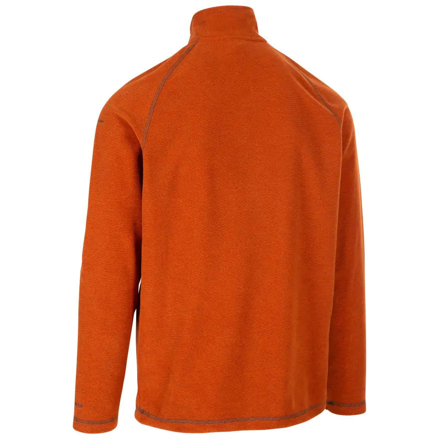 Trespass Keynote AT100 1/2 Zip Fleece - Burnt Orange