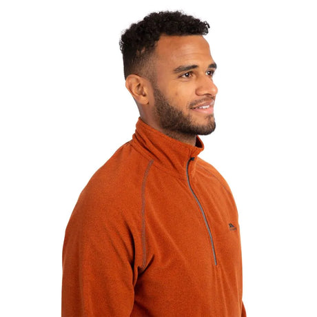 Trespass Keynote AT100 1/2 Zip Fleece - Burnt Orange