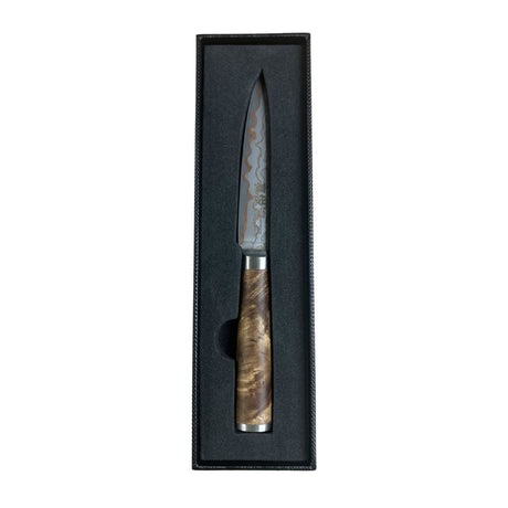 Kietsu Lava Damascus 12cm Utility Knife