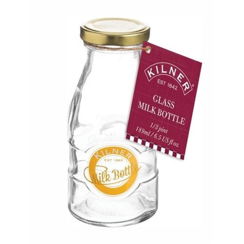 Kilner 1/3 Pint Glass Milk Bottle - Old Railway Line Garden Centre