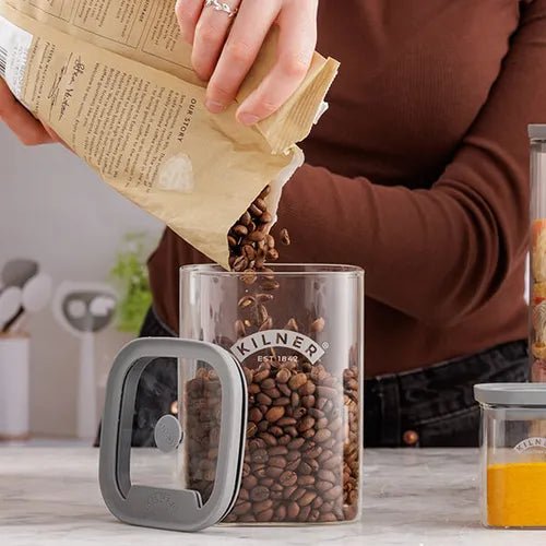 Kilner 1L Fresh Storage Square Jar - Old Railway Line Garden Centre