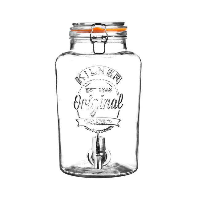 Kilner 5ltr Clip Top Glass Drinks Dispenser - Old Railway Line Garden Centre