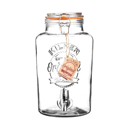 Kilner 5ltr Clip Top Glass Drinks Dispenser - Old Railway Line Garden Centre