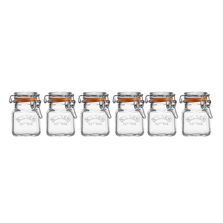 Kilner Clip Top Glass Spice Jar Set