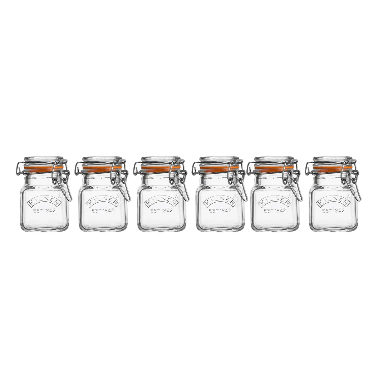 Kilner Clip Top Glass Spice Jar Set - Old Railway Line Garden Centre