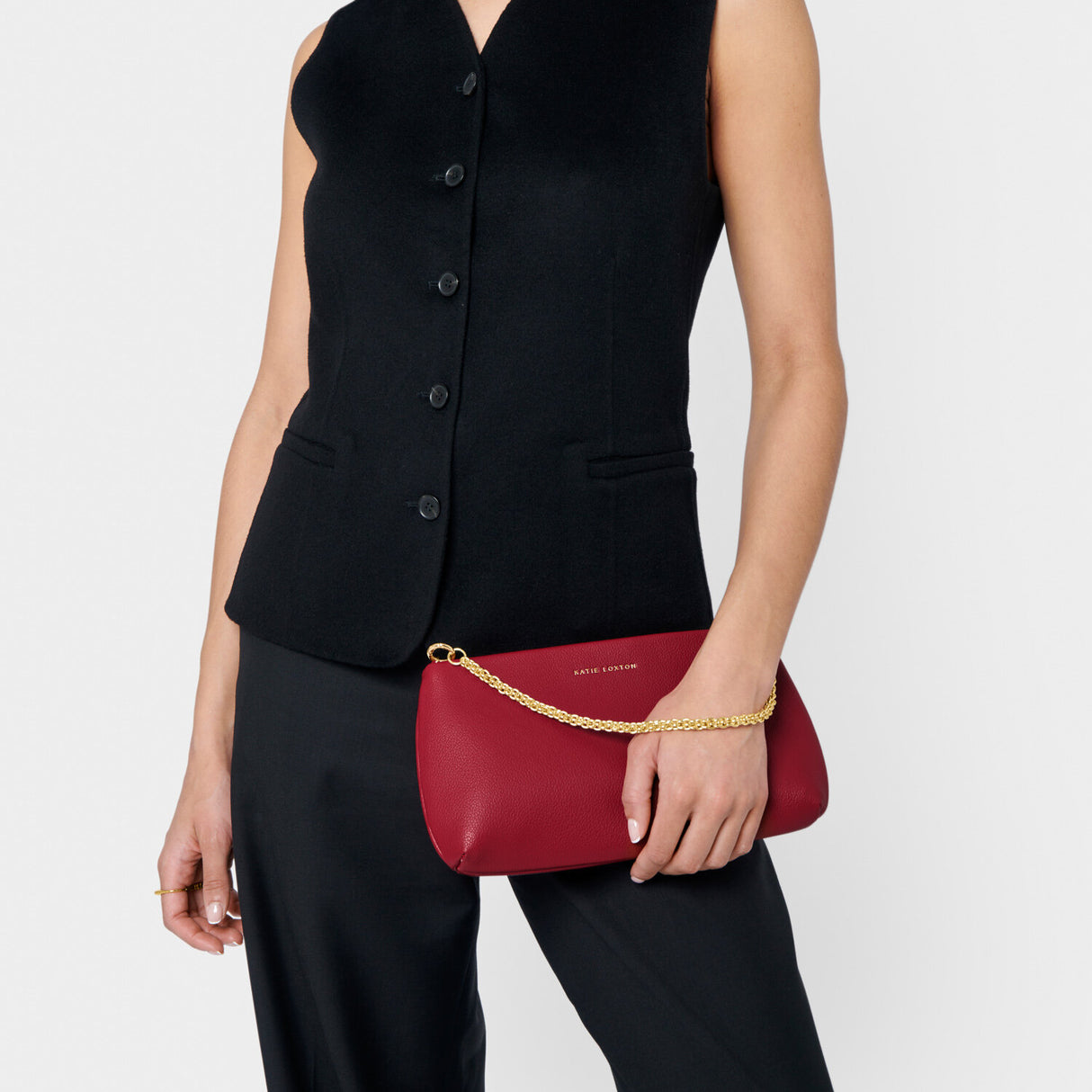 Katie Loxton 29cm Garnet Red Margot Clutch