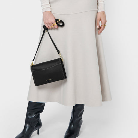Katie Loxton 21cm Black Perri Crossbody Bag