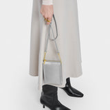 Katie Loxton 18cm Silver Zana Slim Crossbody Bag