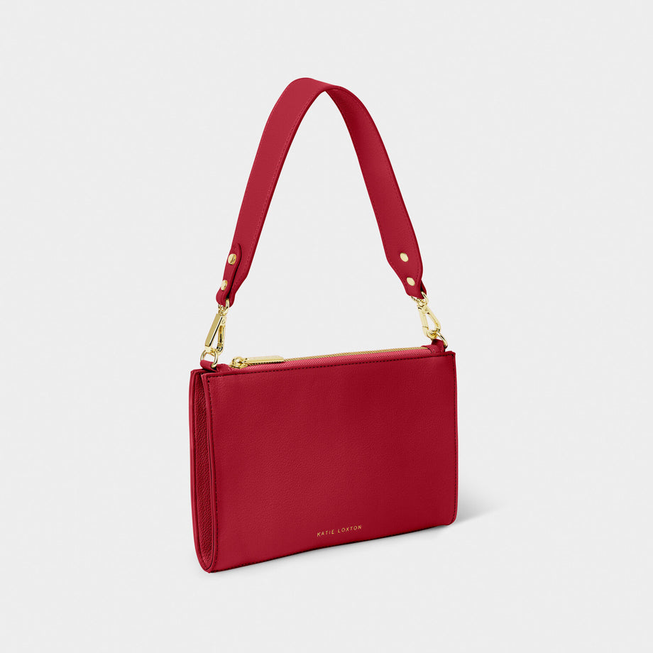 Katie Loxton 26cm Garnet Red Reya Shoulder Bag