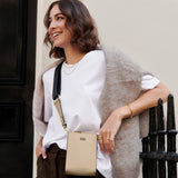 Katie Loxton Taupe & Charcoal Lana Slim Crossbody Bag