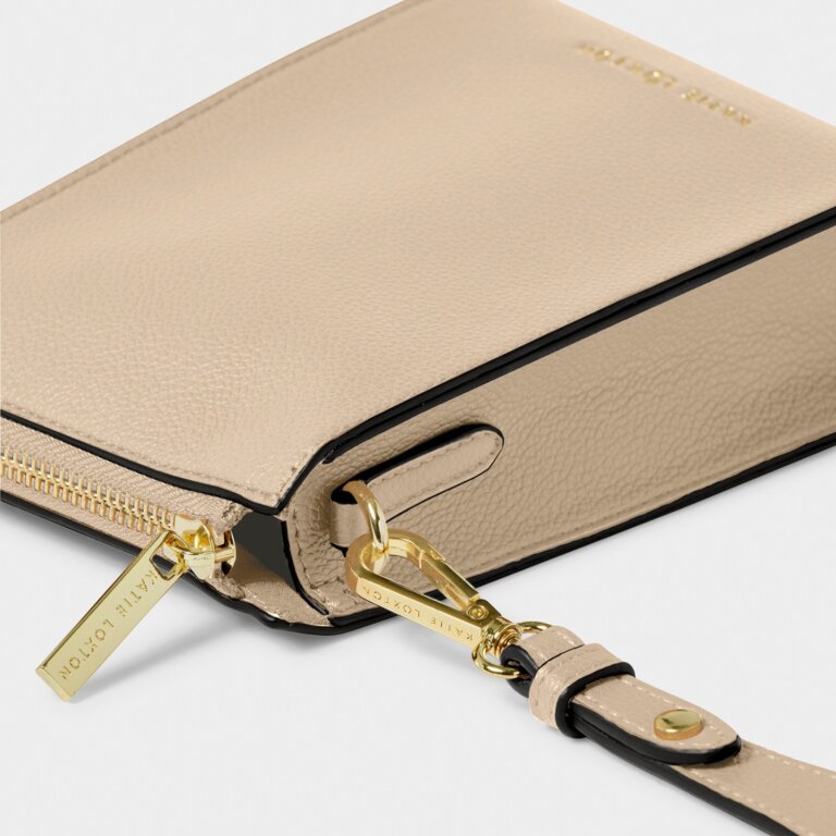 Katie Loxton Taupe & Charcoal Lana Slim Crossbody Bag