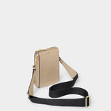 Katie Loxton Taupe & Charcoal Lana Slim Crossbody Bag