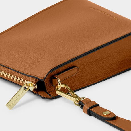 Katie Loxton Cognac & Charcoal Lana Slim Crossbody Bag