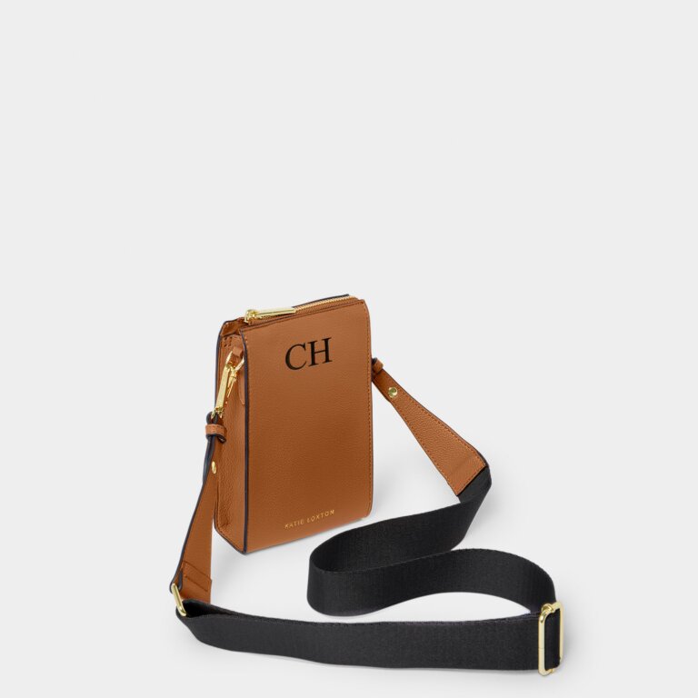 Katie Loxton Cognac & Charcoal Lana Slim Crossbody Bag