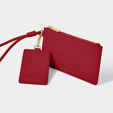 Katie Loxton Garnet Red Wristlet Duo Accessories Bag