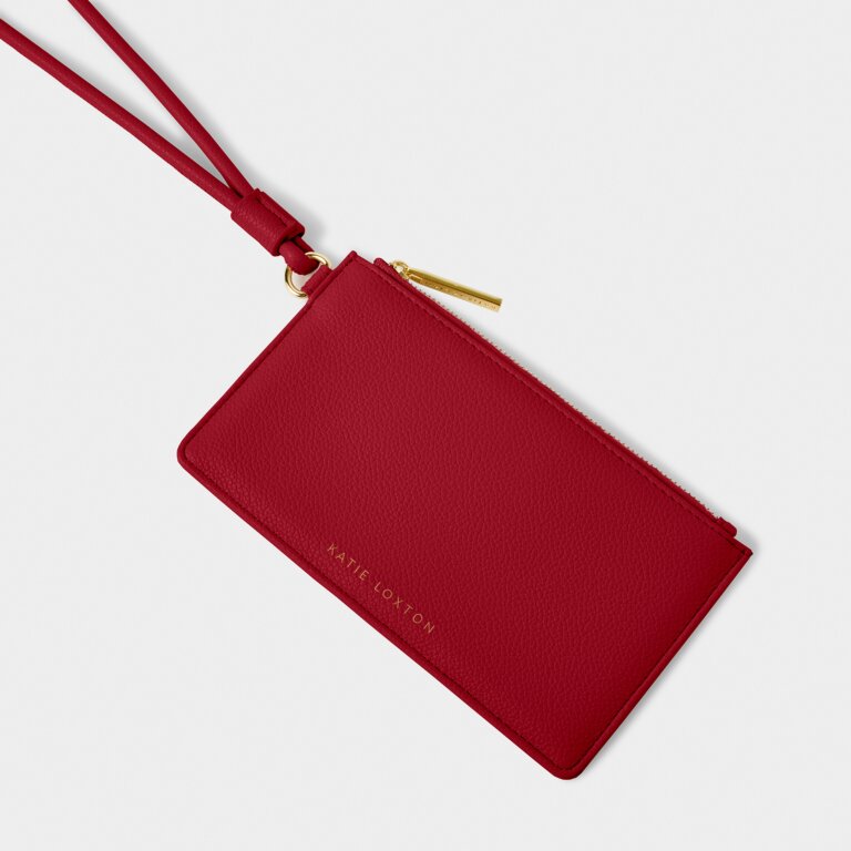 Katie Loxton Garnet Red Wristlet Duo Accessories Bag
