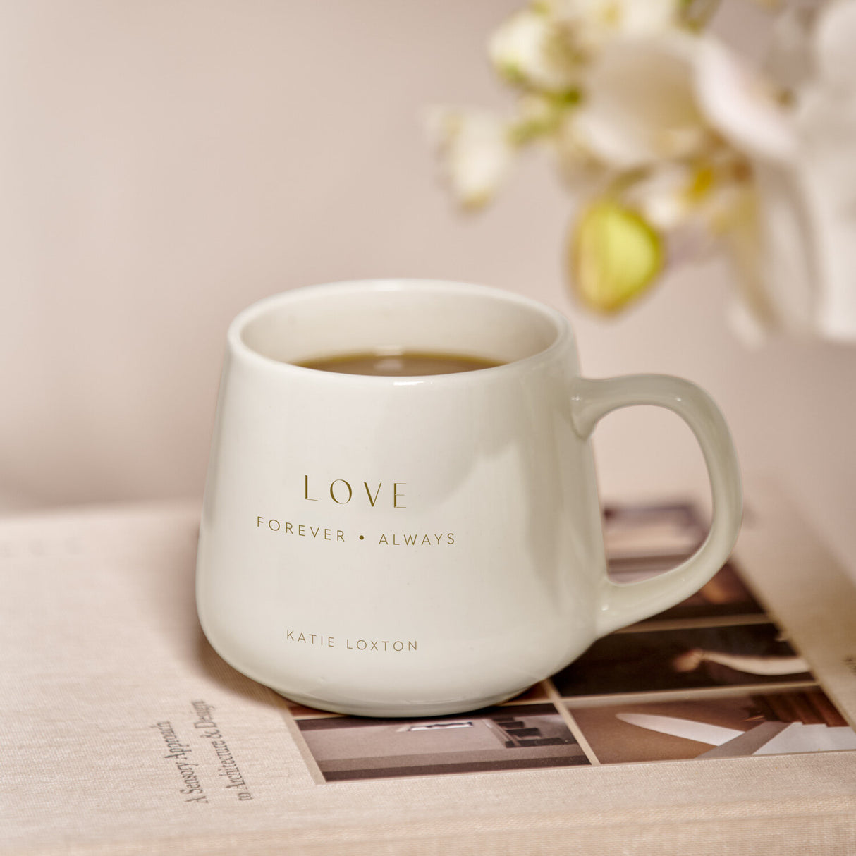 Katie Loxton 9cm White Porcelain 'Love You Mum' Mug