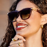 Katie Loxton 14.8cm Chocolate Marbella Sunglasses