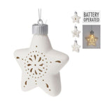 Koopman 10cm LED Star Hanging Decoration (Choice of 4)