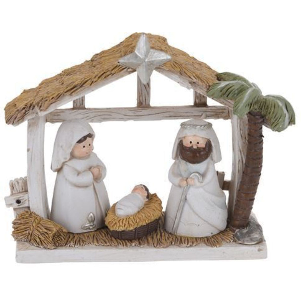 Koopman 16cm Traditional Nativity Scene With 3 Figures (Choice of 2)