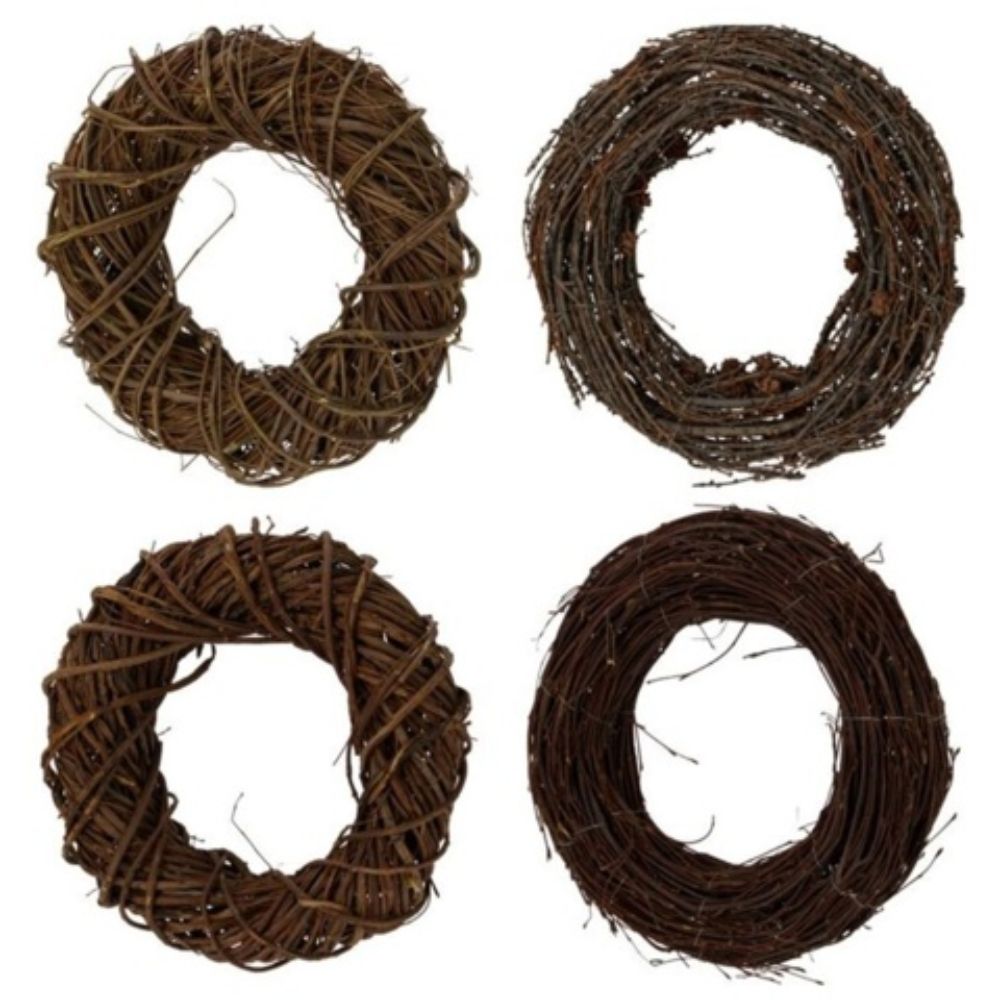 Koopman 30cm Wicker Wreath (Choice of 4)