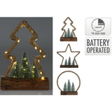 Koopman 35cm Battery Operated Jute Christmas Figure (Choice of 3)