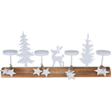 Koopman 40cm Christmas Scene Tealight Holder