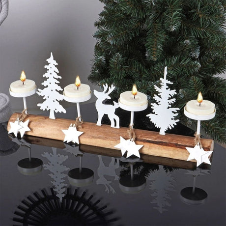 Koopman 40cm Christmas Scene Tealight Holder
