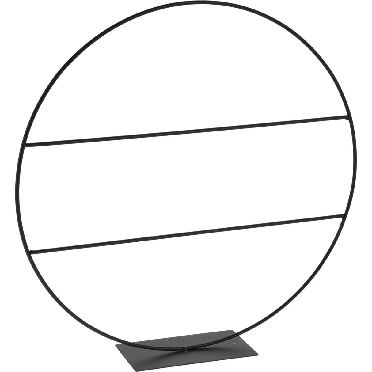 Koopman Christmas 58cm Black Metal Circle