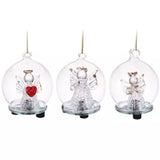 Koopman 6cm Glass Angel Ball with LEDs (Choice of 3)