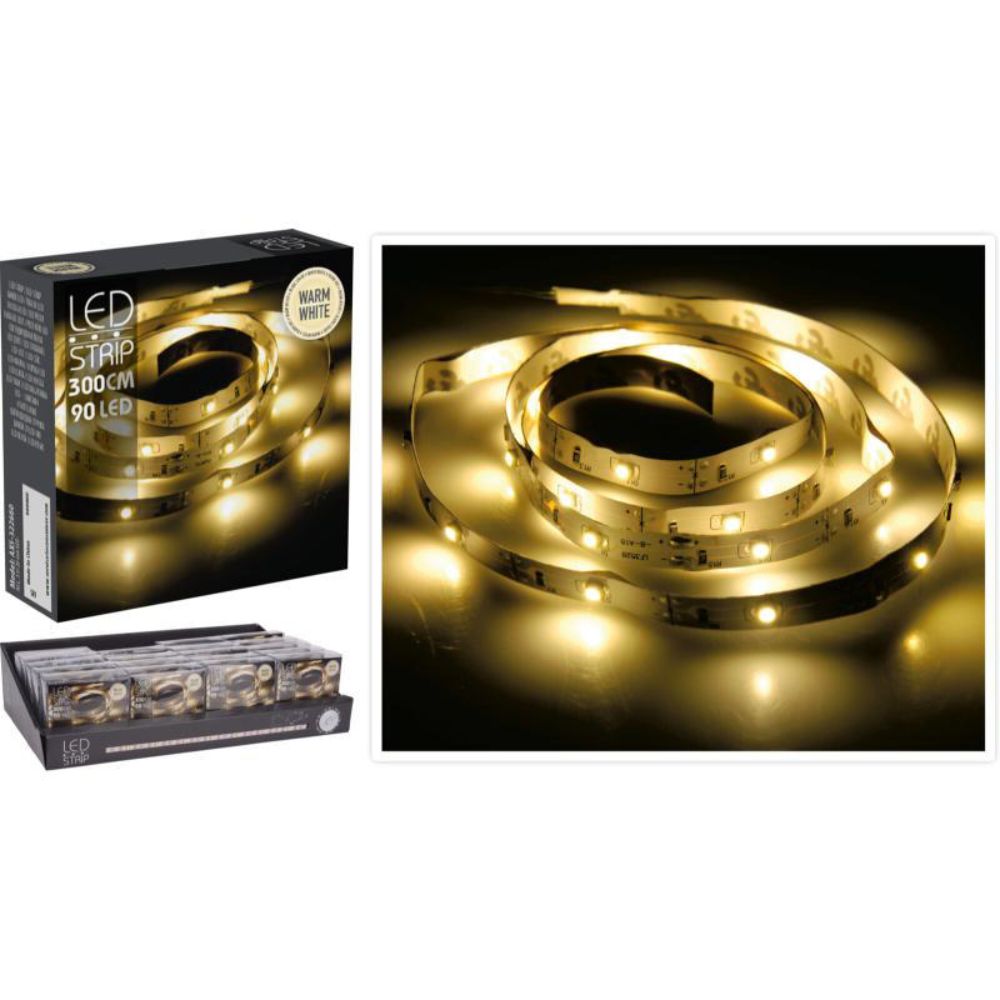 Koopman 90 Warm White LED Strip Light (3m)