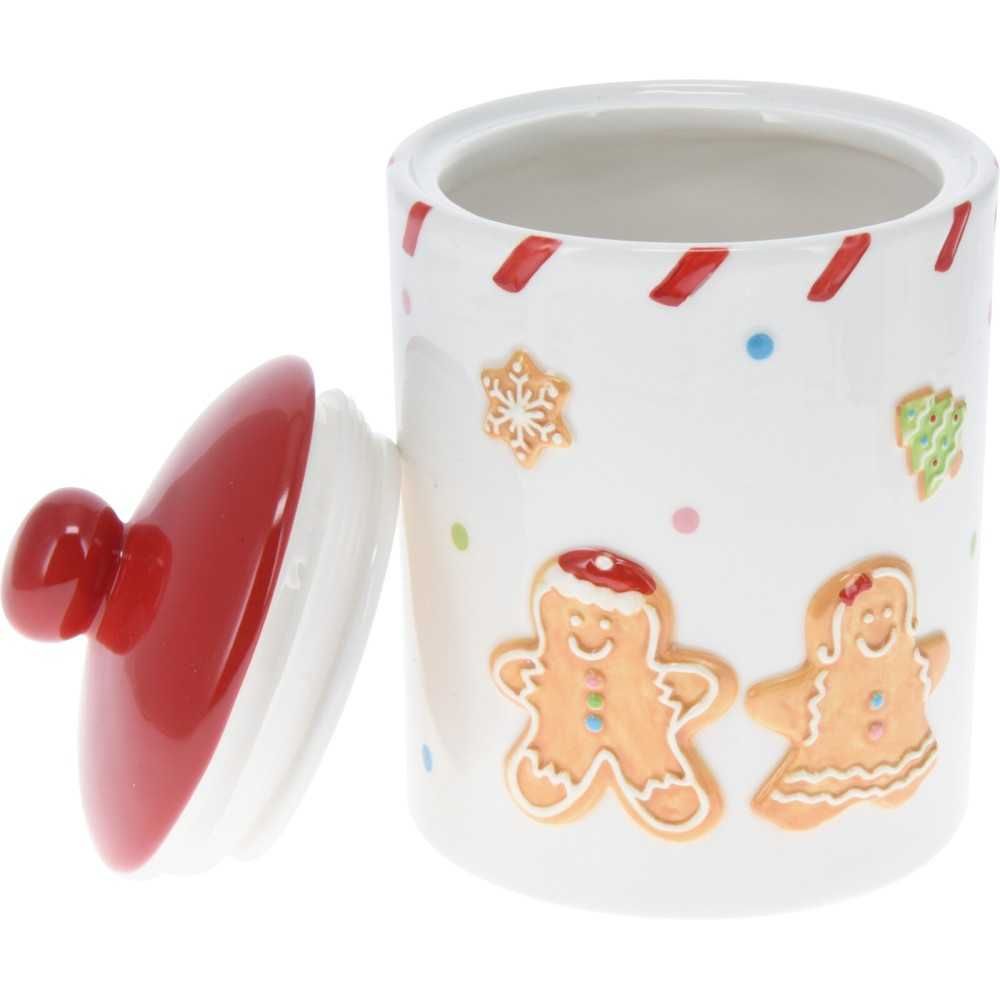 Koopman Christmas 18cm Ceramic Gingerbread Biscuit Storage Jar