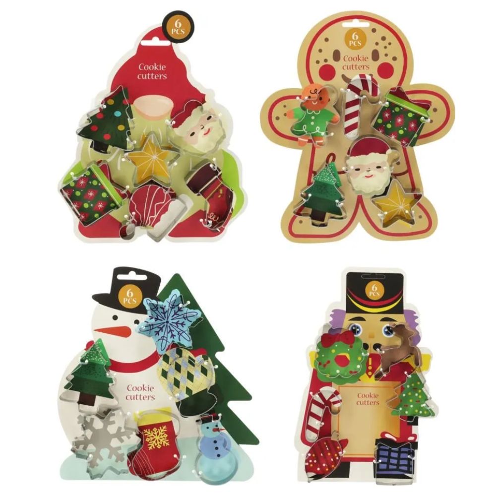 Koopman Cookie Cutter Set, 6 Pieces (Choice of 4)
